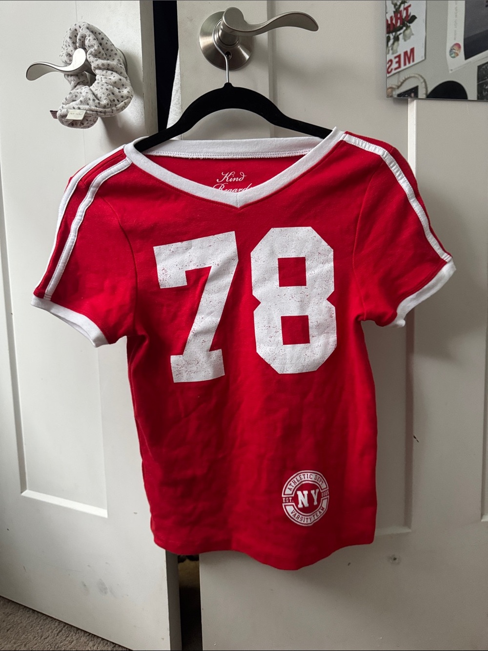 Red '78' Short Sleeve Tee by